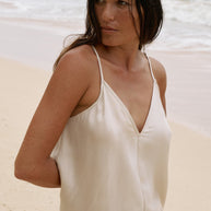 The Handloom Lucid Flow Maxi Dress - Sand