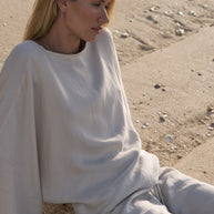 The Handloom Lucid Knot Top - Sand