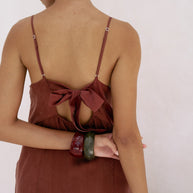 The Handloom Lucid Midnight Maxi Dress - Burgundy