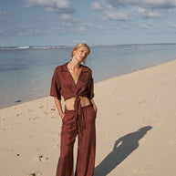 The Handloom Lucid Tie Shirt - Burgundy