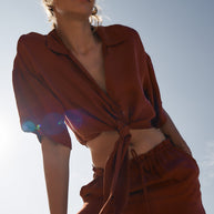 The Handloom Lucid Tie Shirt - Burgundy