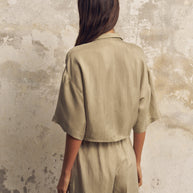 The Handloom Lucid Tie Shirt - Khaki Green