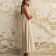 The Handloom Lucid Flow Maxi Dress - Sand
