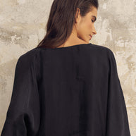 The Handloom Lucid Knot Top - Black
