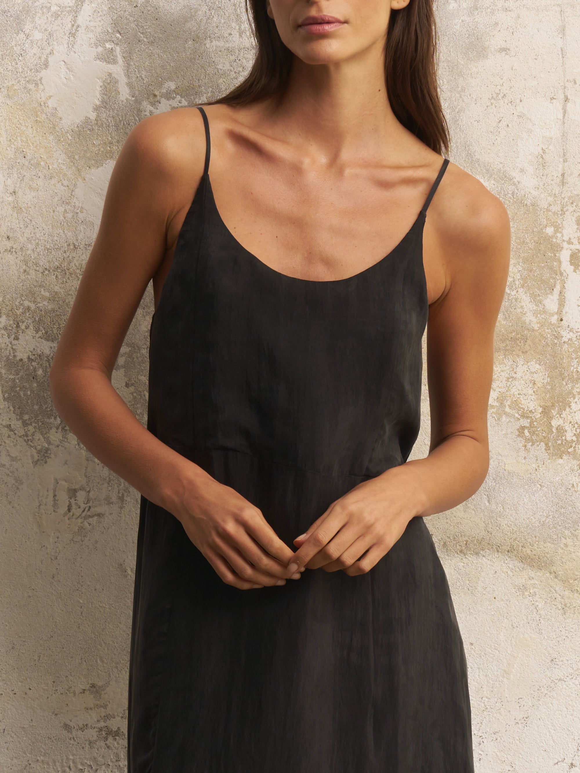The Handloom Lucid Midnight Maxi Dress - Black