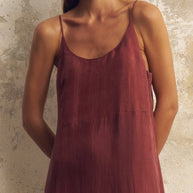 The Handloom Lucid Midnight Maxi Dress - Burgundy