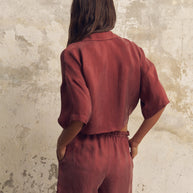 The Handloom Lucid Tie Shirt - Burgundy