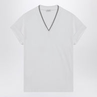 Brunello Cucinelli White Cotton T-shirt