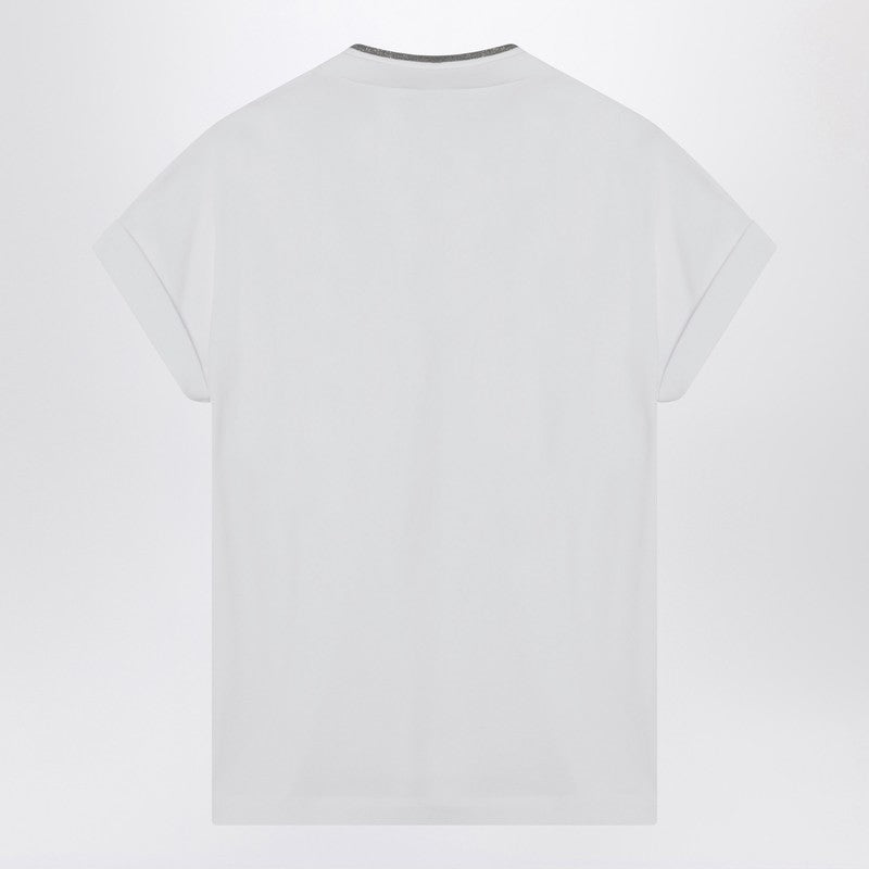 Brunello Cucinelli White Cotton T-shirt