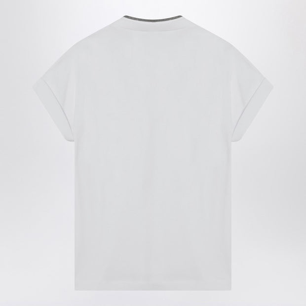 Brunello Cucinelli White Cotton T-shirt