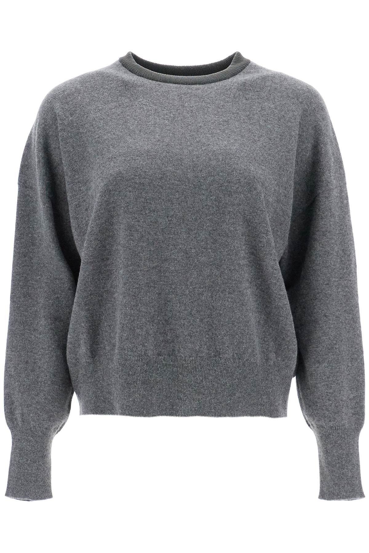 Brunello Cucinelli Monile Embroidered Pullover Sweater