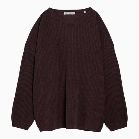Our Legacy Silk Blend Popover Crew-neck Jumper