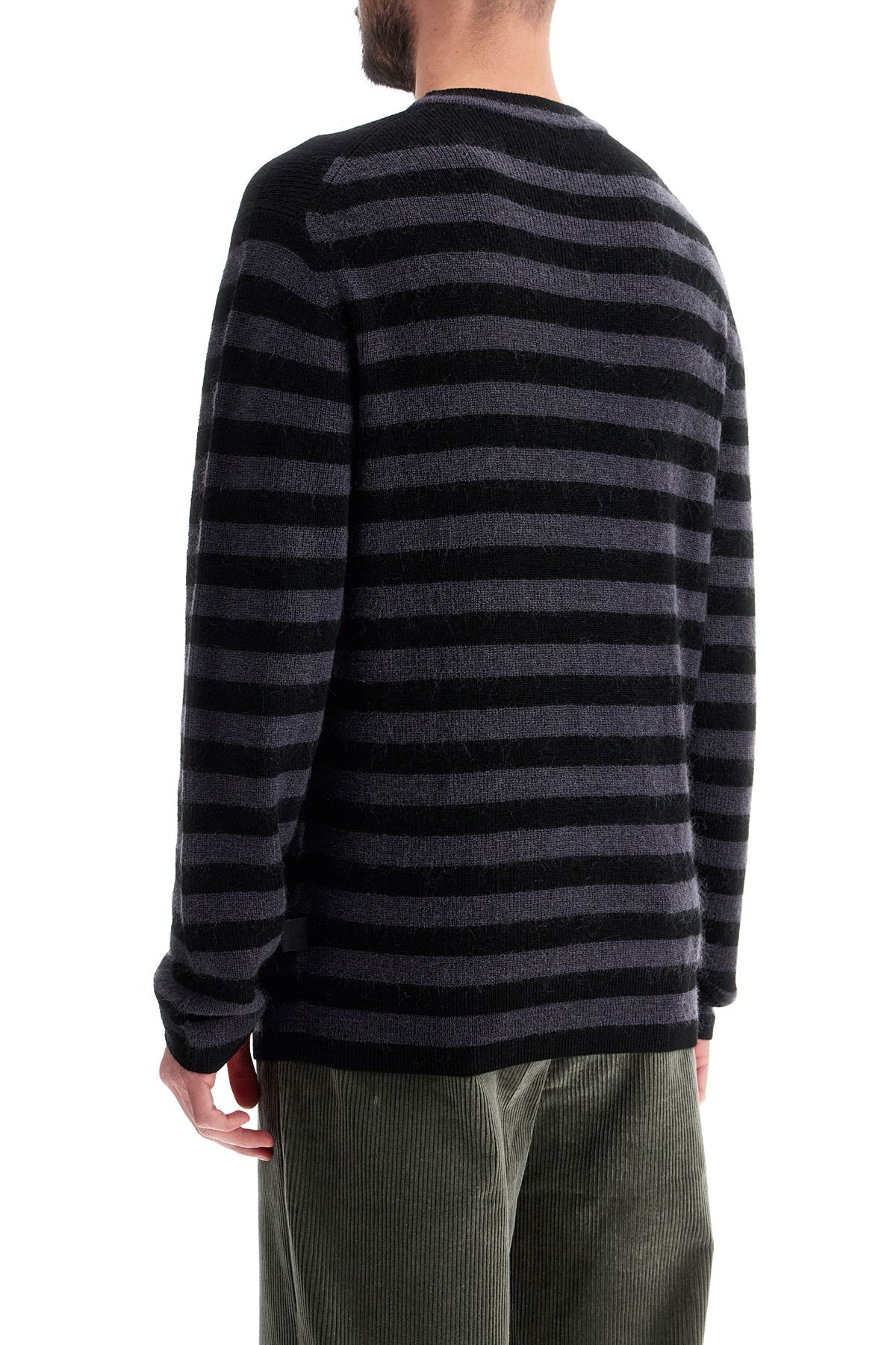 PS Paul Smith Striped Wool Blend Pullover Sweater