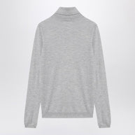 Brunello Cucinelli Light Grey Turtleneck In Cashmere Blend