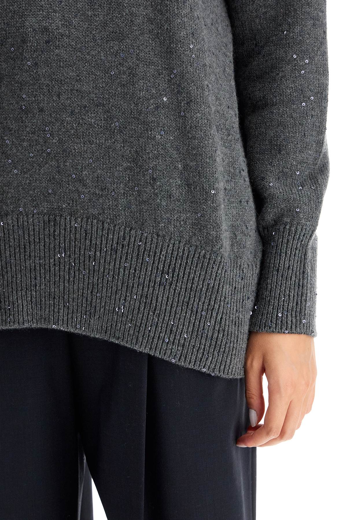 Brunello Cucinelli Sequin Turtleneck Sweater