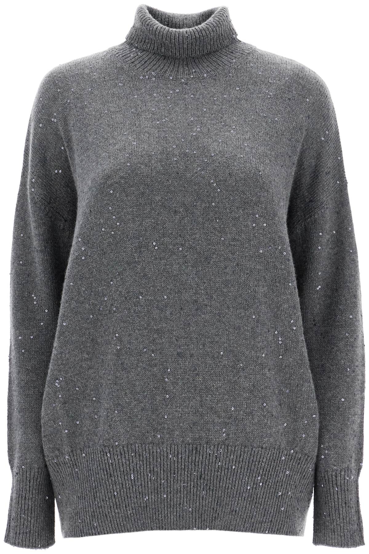 Brunello Cucinelli Sequin Turtleneck Sweater