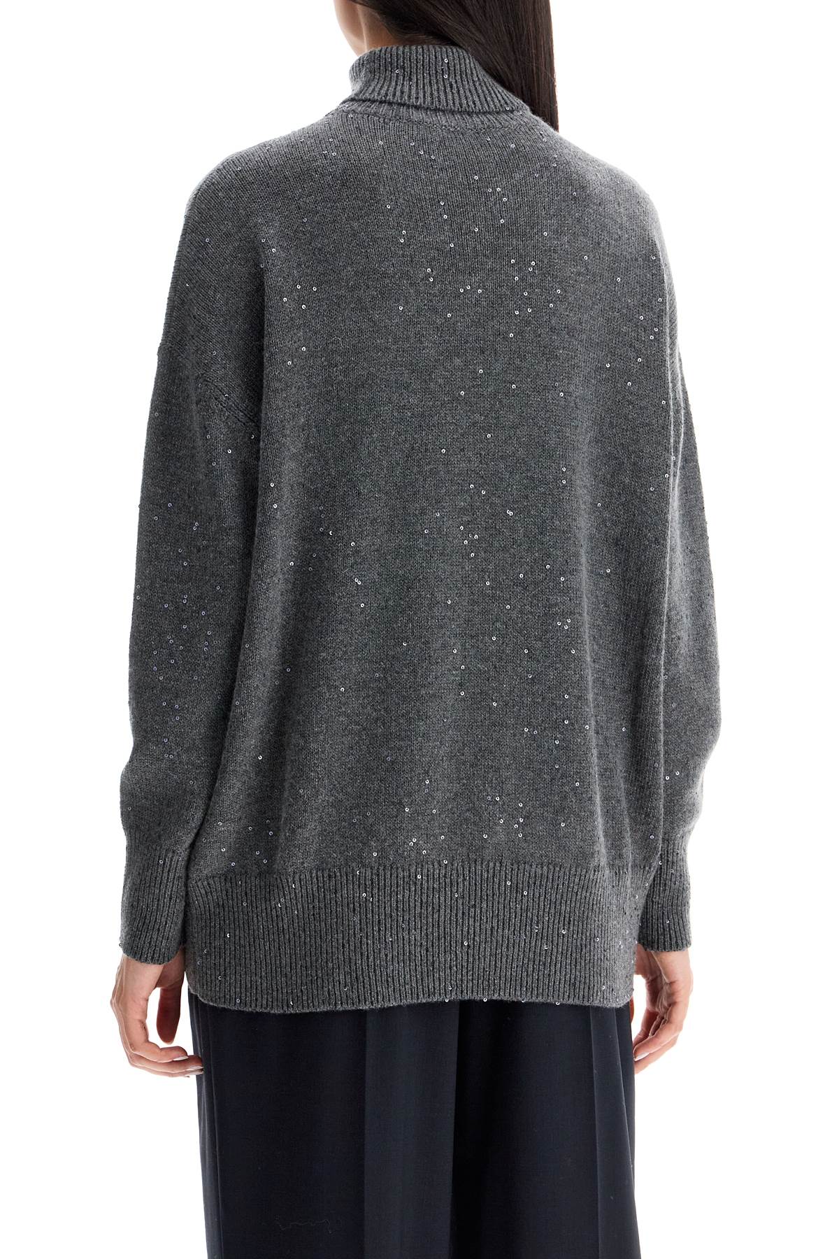 Brunello Cucinelli Sequin Turtleneck Sweater