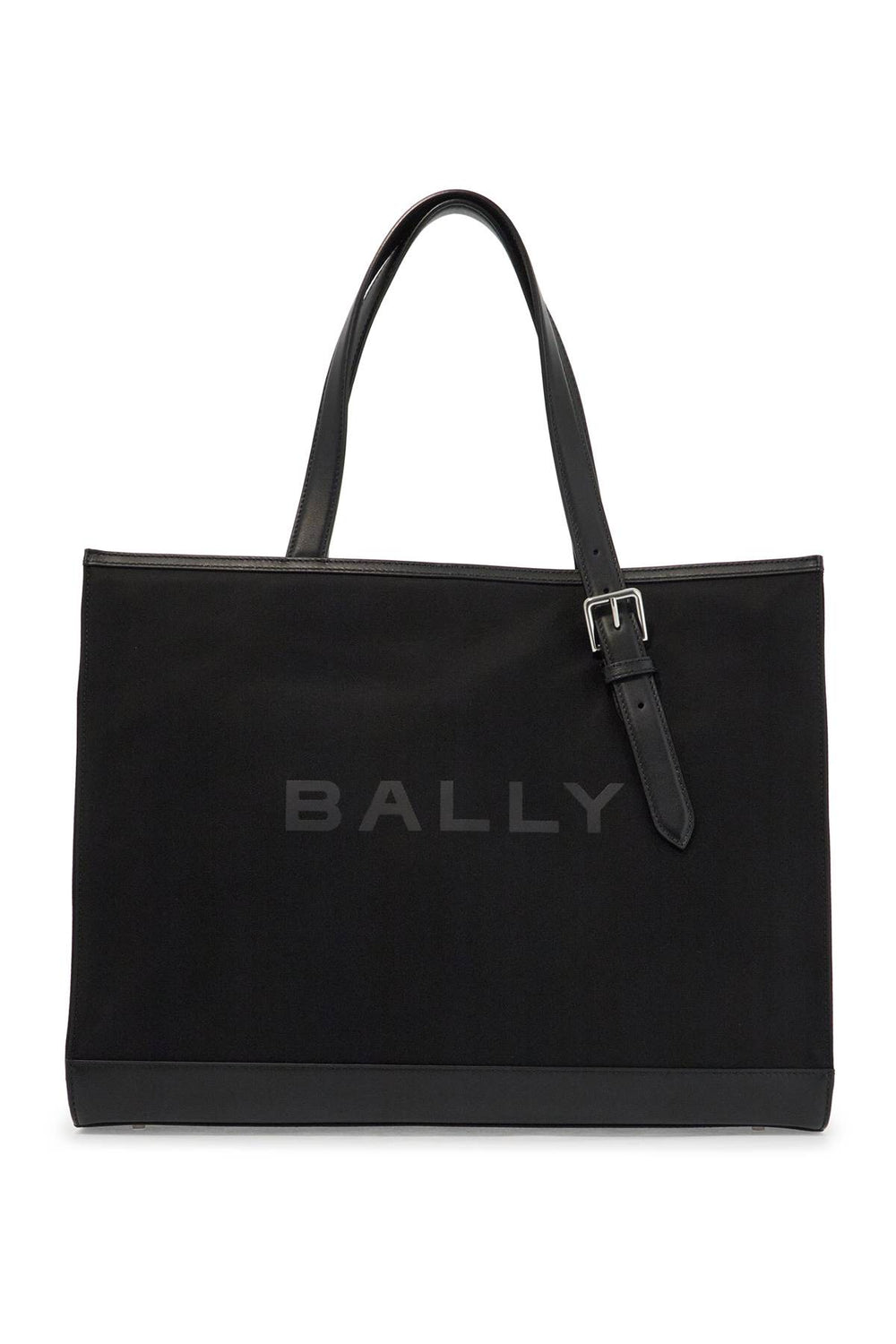 Bally East/west Nylon And Leather Tote Bag