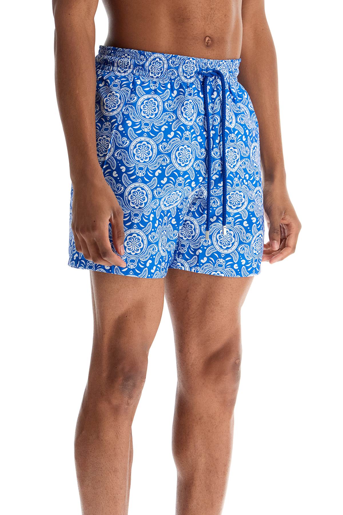 Vilebrequin Tribal Turtles Print Swim Shorts