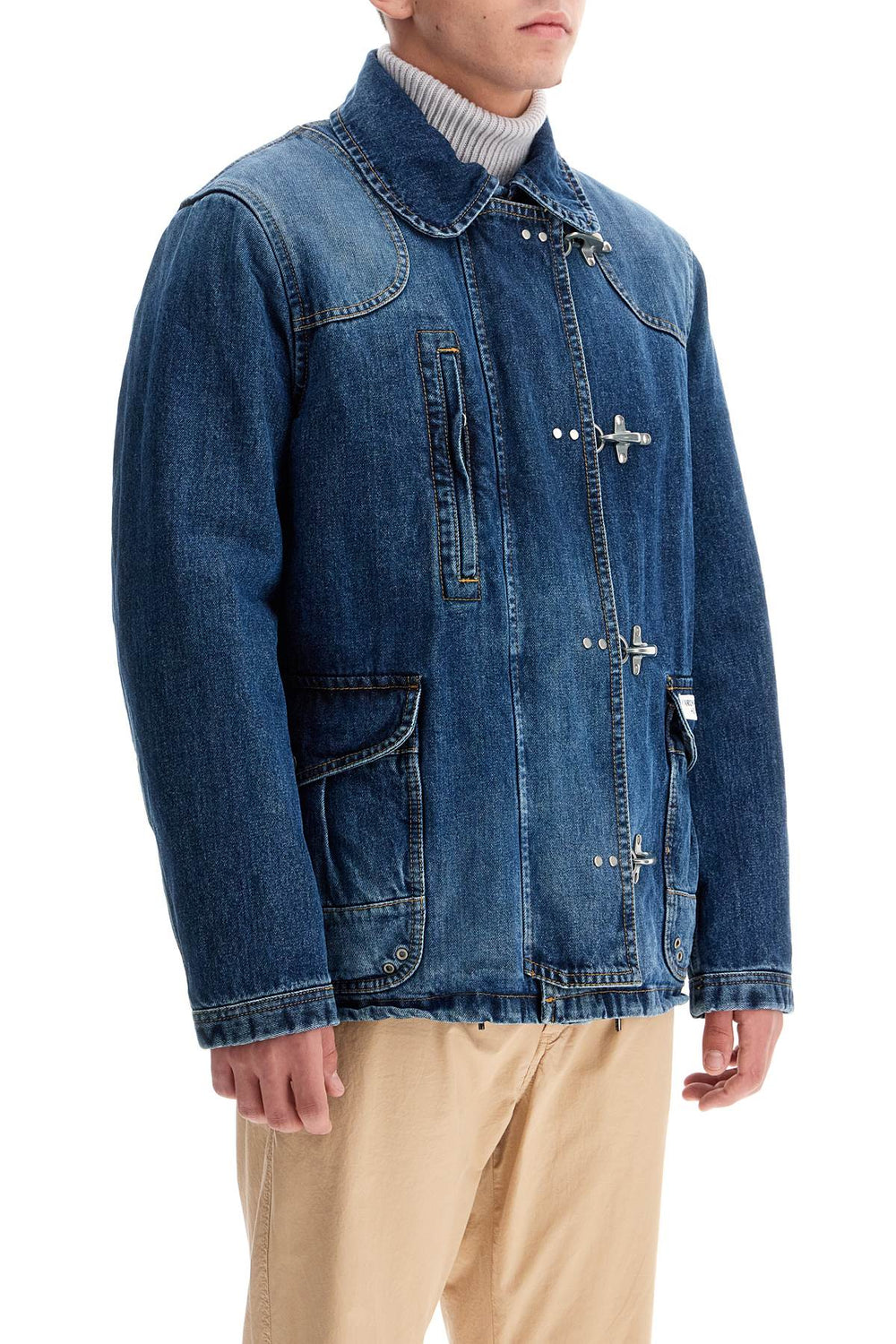 FAY ARCHIVE Denim Jacket With 4 Hooks