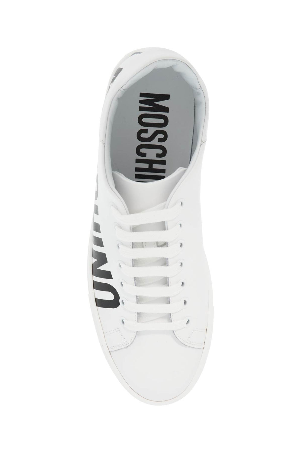 Moschino Logo Leather Sneakers