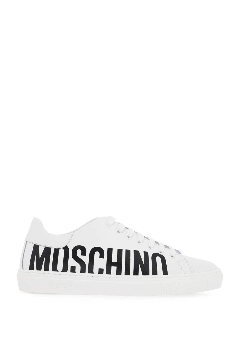 Moschino Logo Leather Sneakers