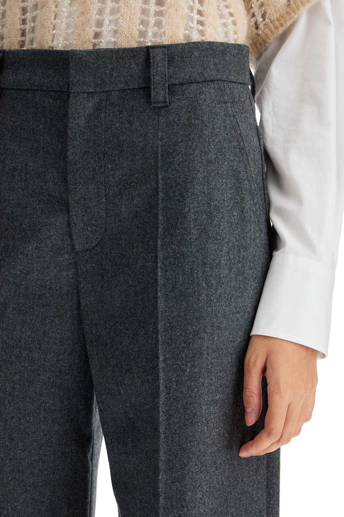 Brunello Cucinelli Tailored Flannel Trousers