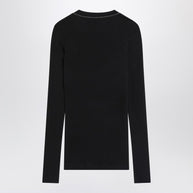 Brunello Cucinelli Blue Ribbed Wool Sweater