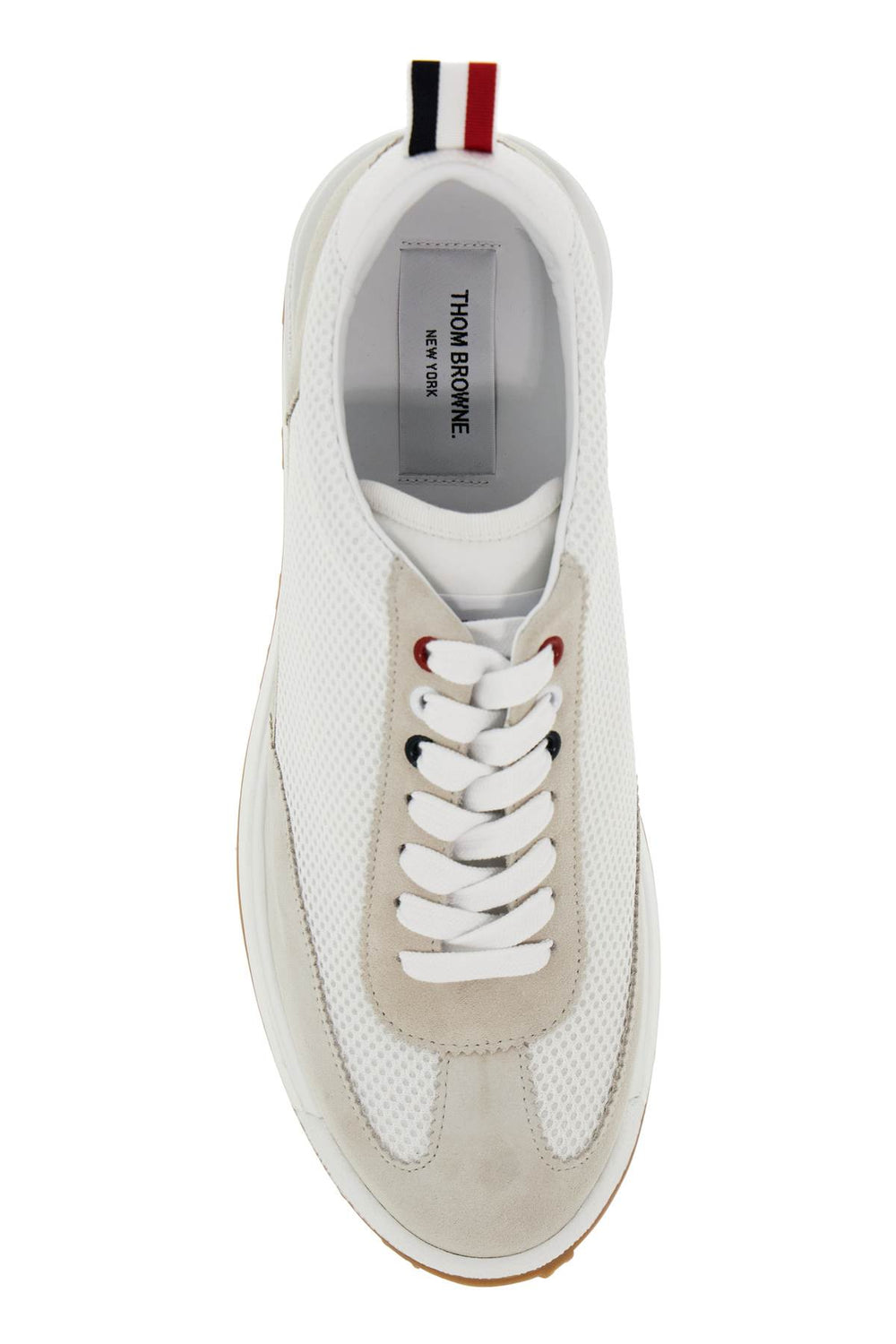 Thom Browne Mesh And Suede Leather Sneakers