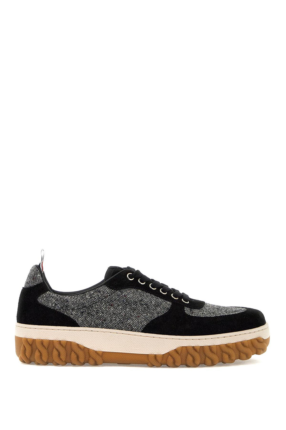 Thom Browne Tweed Letterman Sneakers