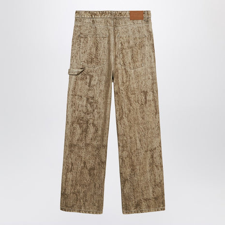 1989 STUDIO Denim Flock Carpenter Pants Camo