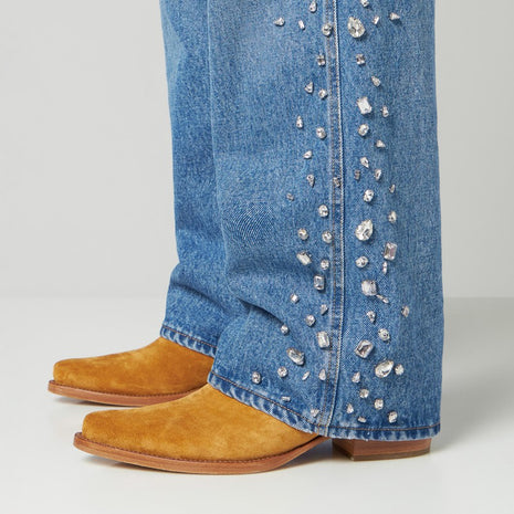 1989 STUDIO Over Denim Pants Crystals