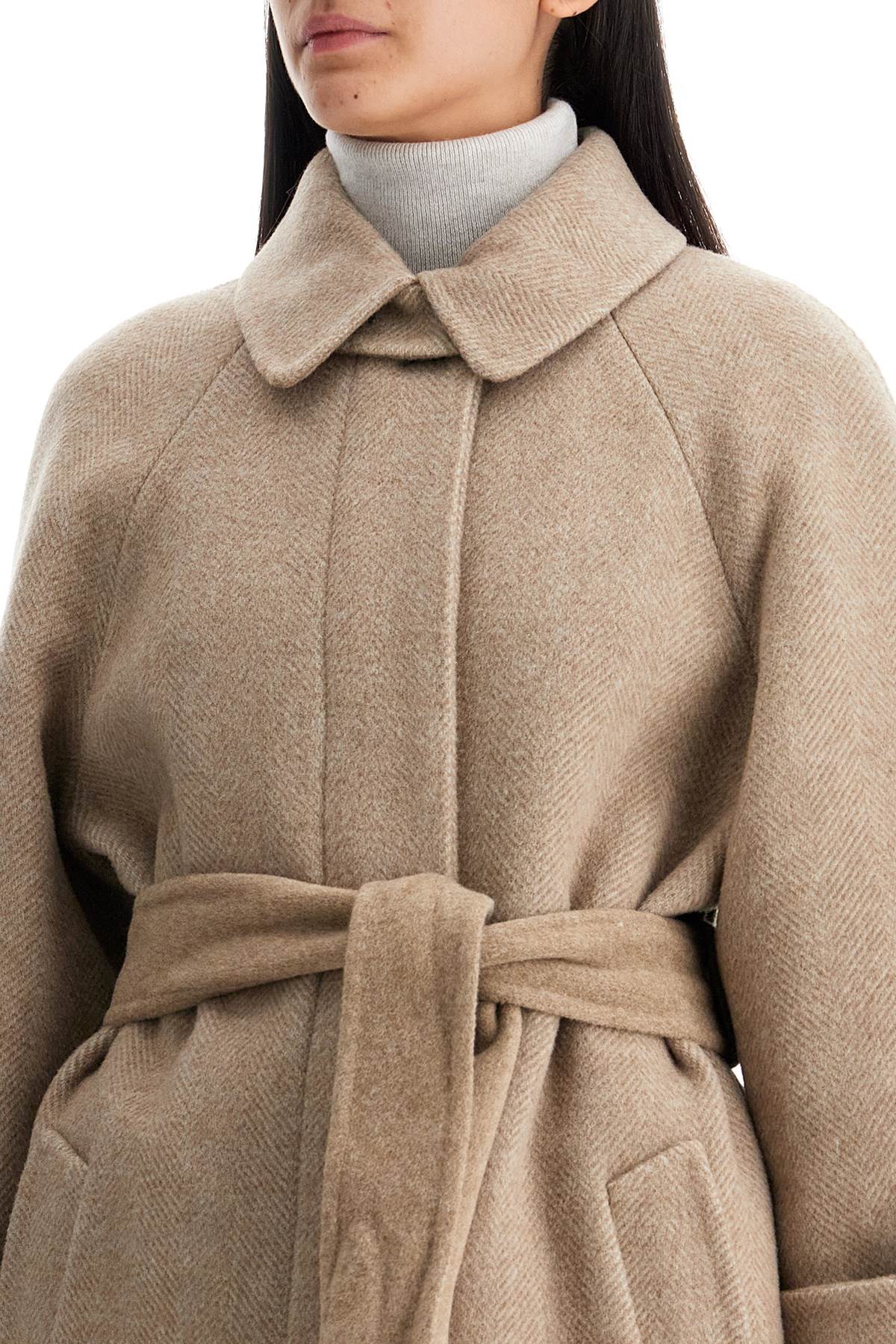 Brunello Cucinelli Wool And Cashmere Belted Coat