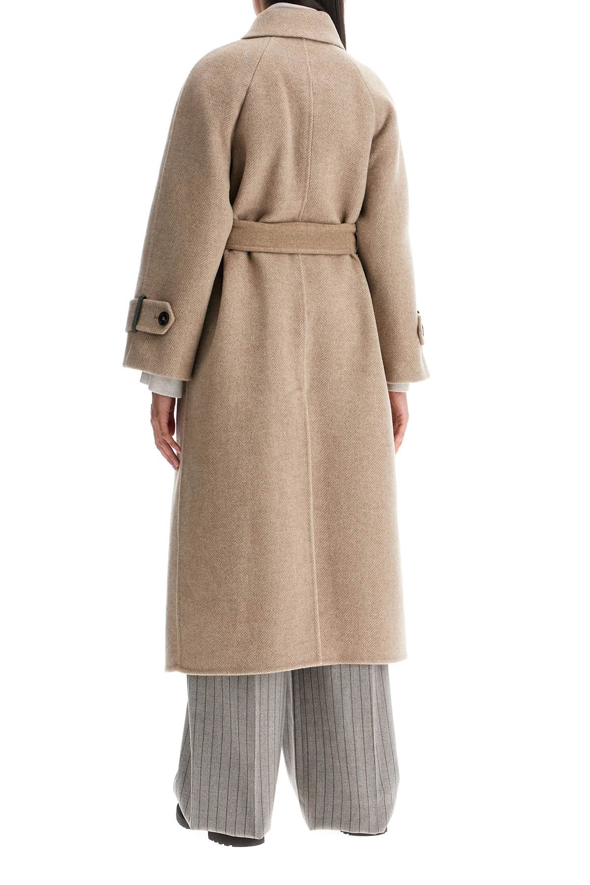 Brunello Cucinelli Wool And Cashmere Belted Coat