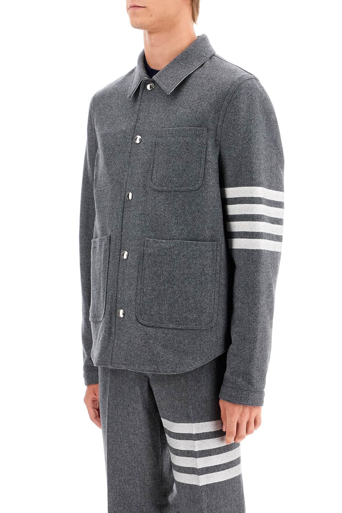 Thom Browne Wool-Cashmere Overshirt