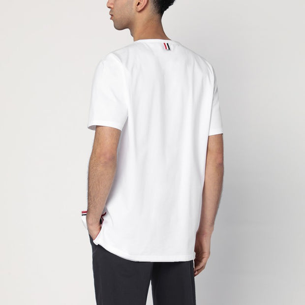 Thom Browne White T-shirt In Cotton