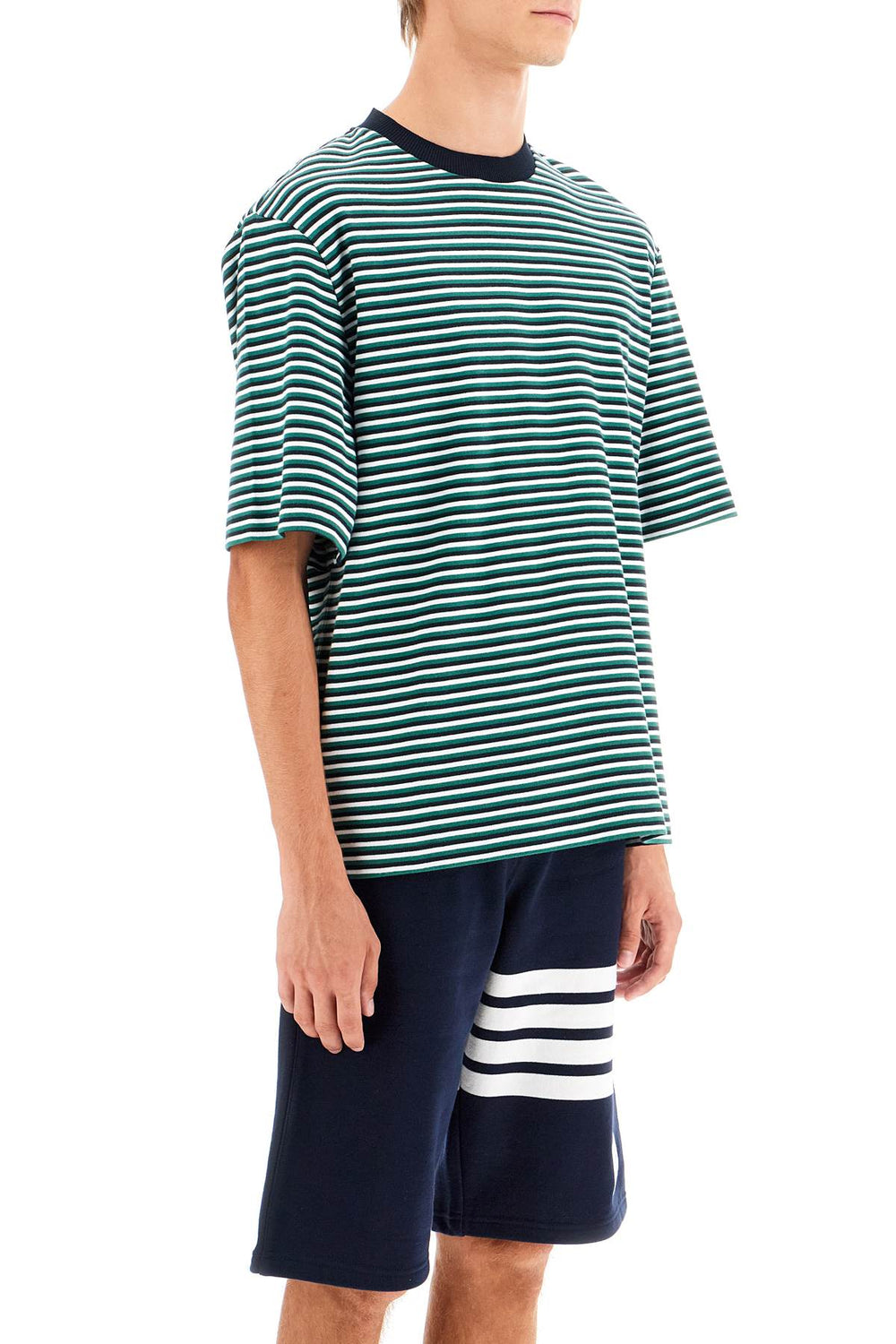 Thom Browne Striped Oversized Jersey T-Shirt