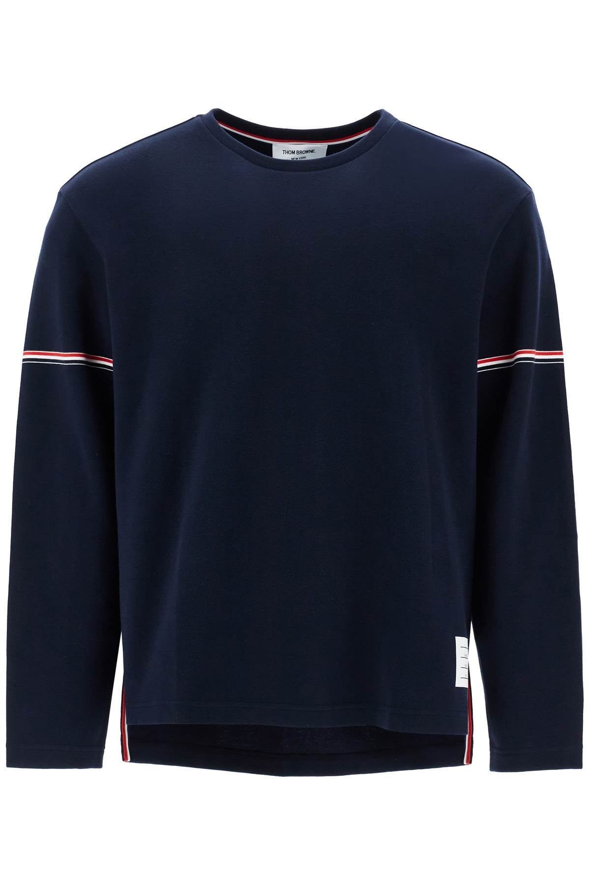 Thom Browne Blue Cotton Rugby T-Shirt