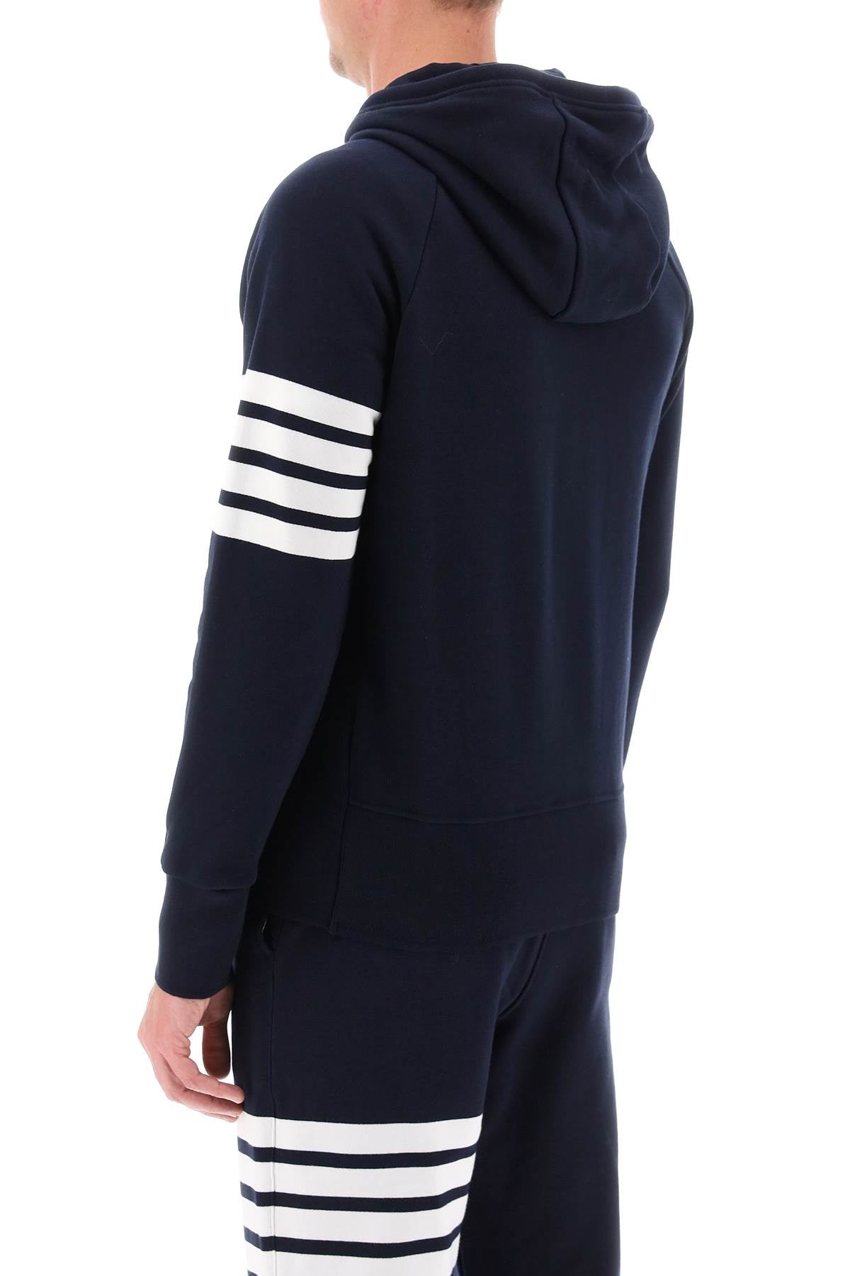 Thom Browne 4-Bar Zip-Up Sweatshirt