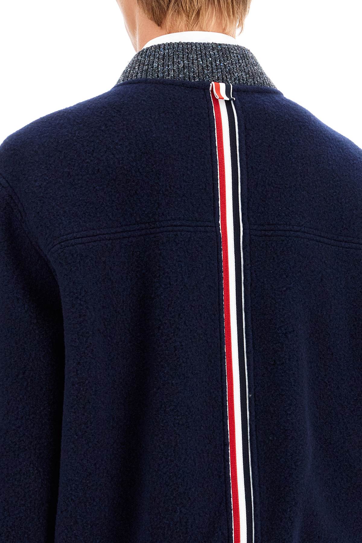 Thom Browne Wool Fleece Bomber Jacket