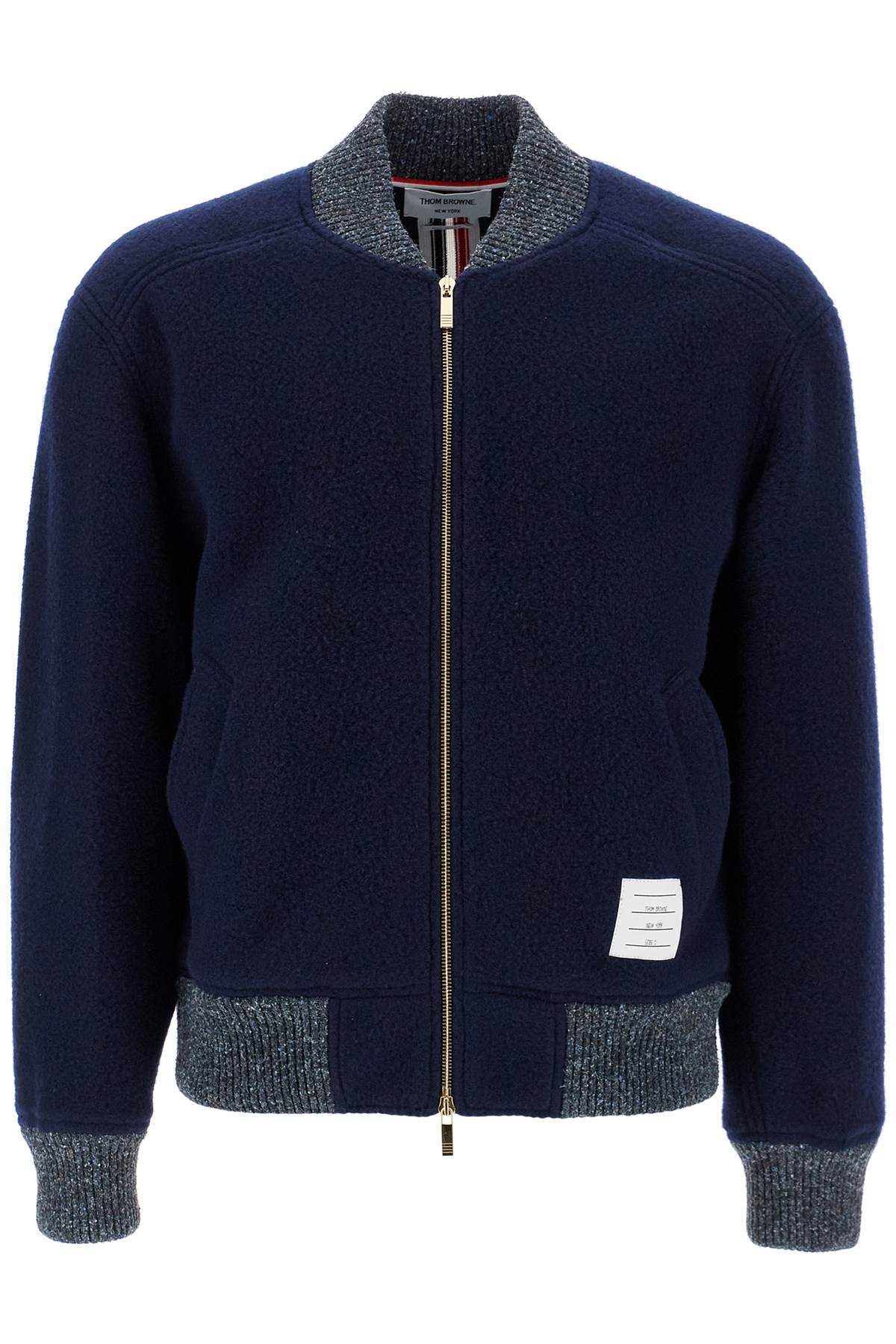 Thom Browne Wool Fleece Bomber Jacket