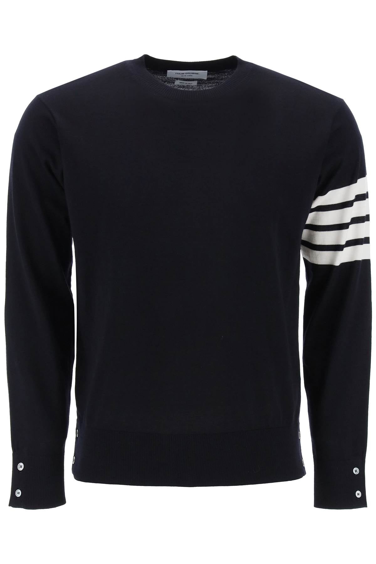 Thom Browne Lightweight 4-Bar Wool Sweater