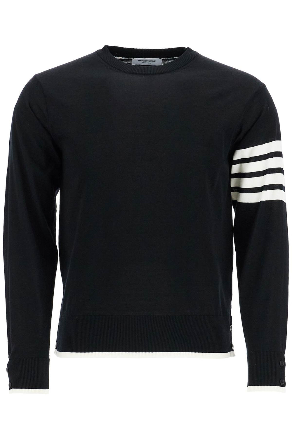 Thom Browne 4-Bar Wool Jersey Pullover Sweater