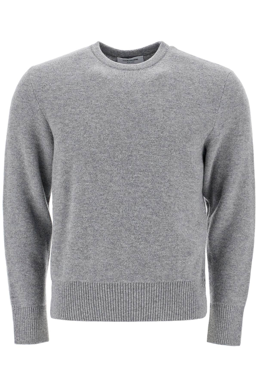 Thom Browne Wool Piqué Crewneck Pullover Sweaater