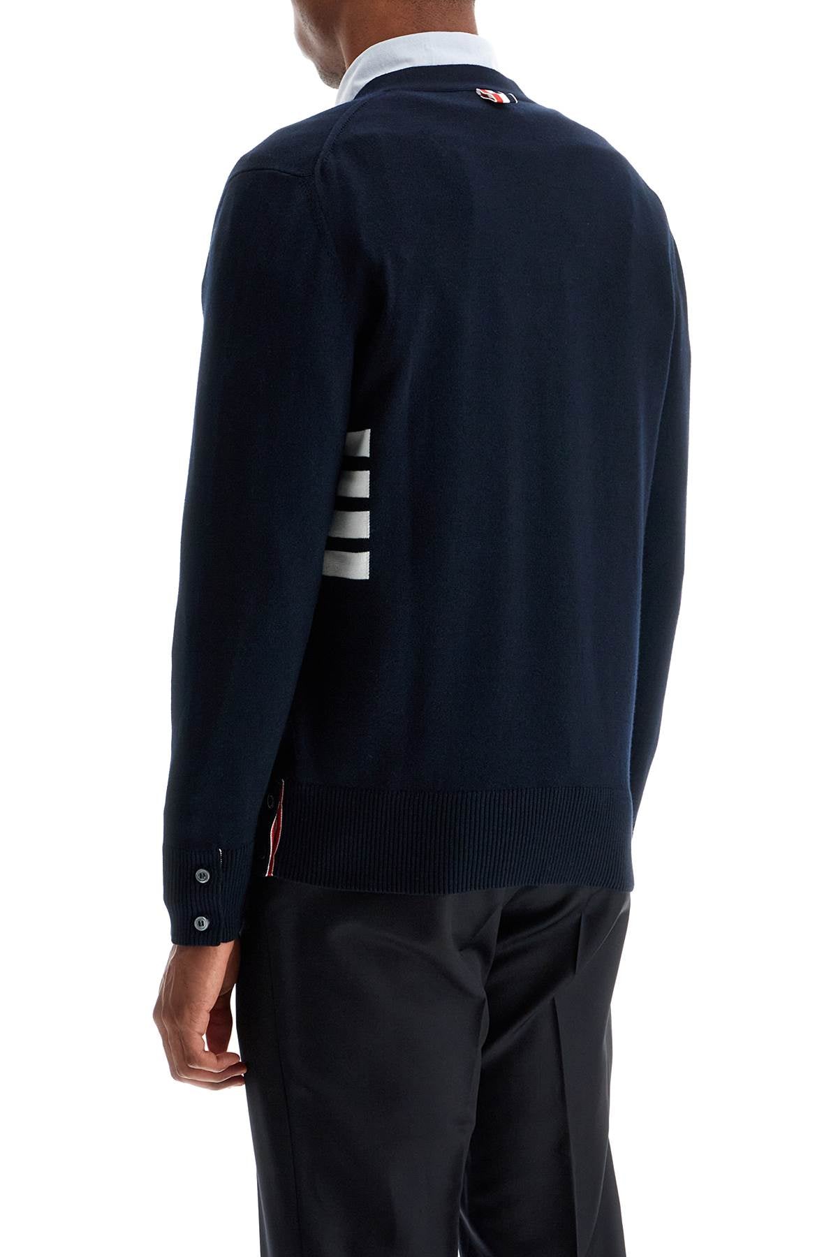 Thom Browne 4-bar Cotton Cardigan