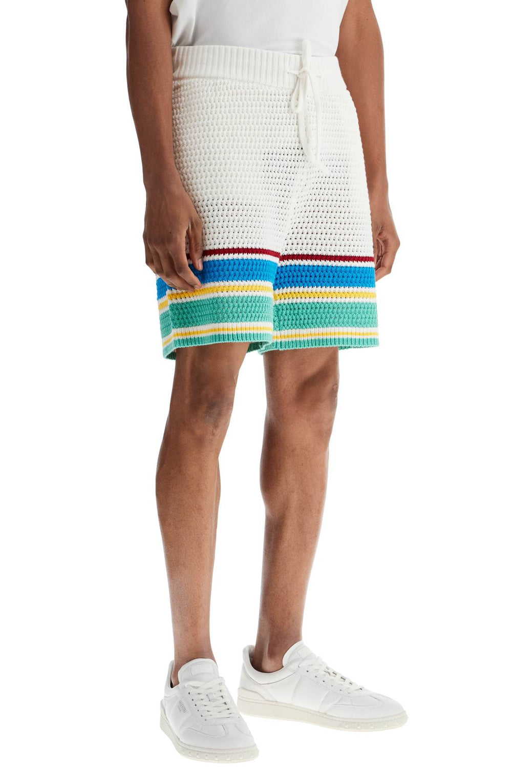 Casablanca Crochet Bermuda Shorts