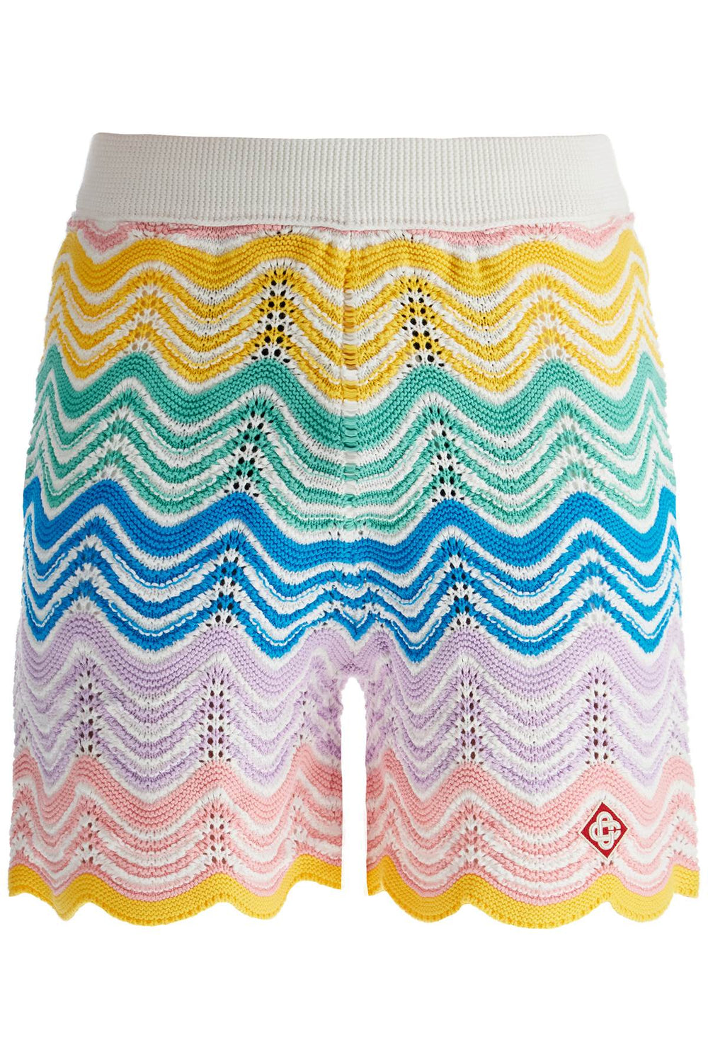 Casablanca Gradient Wave Knit Bermuda Shorts