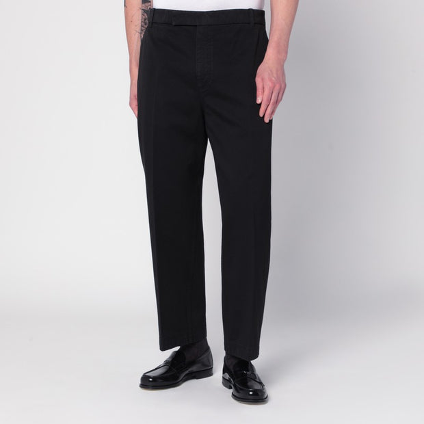 Thom Browne Black Cotton Trousers