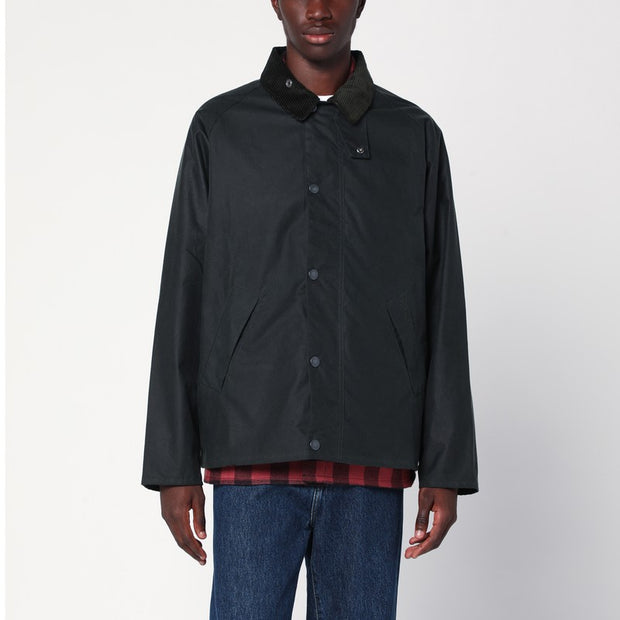Barbour OS Transport Waxed Jacket Sage