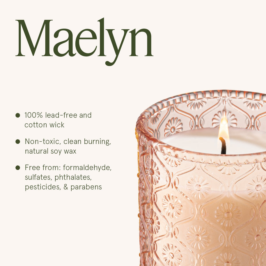 LA JOLIE MUSE Maelyn - Citrine & Pink Peony 6oz Candle